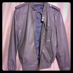 Members Only Faux Leather Jacket (Vintage)